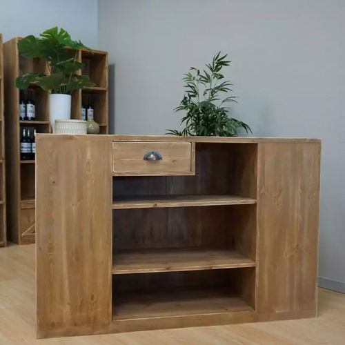 Comptoir en bois massif - CO04332 - Tradis Design - droit / modulaire / durable