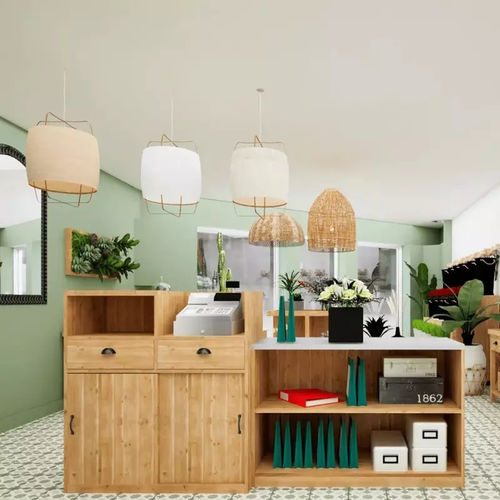 Comptoir caisse en bois massif - CO04323 - Tradis Design - modulaire / professionnel / pour commerce