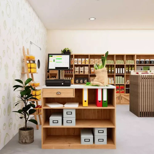 Comptoir en bois massif - CO04310.1B - Tradis Design - droit / modulaire / durable