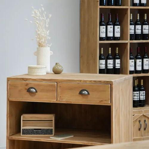 Buffet contemporain - CO04331 - Tradis Design - en bois massif / avec étagère / avec tiroirs