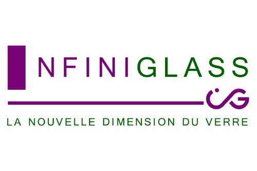 Panneau en verre texturé - verre sabl&eacute;-granit&eacute; - Infiniglass - sablé / pour salle de bain / pour douche