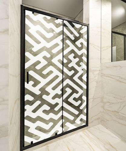 Panneau décoratif pour façade - Motif Labyrinthe - Infiniglass - pour agencement intérieur / de garde-corps / pour cloison