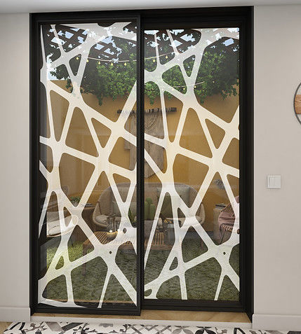 Film décoratif pour mobilier - RÉSILLE MODERNE - Infiniglass - pour porte en verre / pour garde-corps / pour agencement intérieur