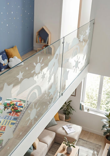 Film décoratif pour agencement intérieur - Motif espace - Infiniglass - pour applications sur verre / non spécifié / adhésif