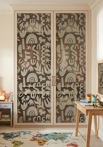 Film décoratif de porte - FORMES ORGANIQUES - Infiniglass - pour façade / pour agencement intérieur / pour cloison