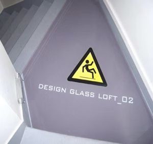 Plaque signalétique en verre - Infiniglass - d'intérieur