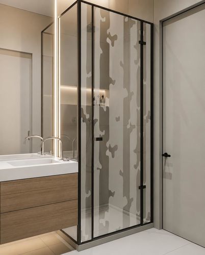 Panneau en verre avec sablage - FLORAL EN COLONNES - Infiniglass - structurel / isolant / à motif