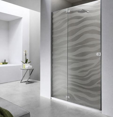 Panneau en verre structurel - ZÉBRÉ - Infiniglass - à motif / coloré / pour porte