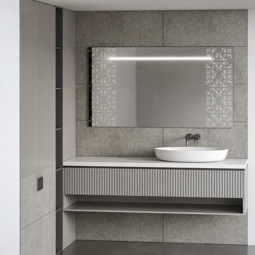 Panneau en verre avec sablage - ORNEMENTAL - Infiniglass - structurel / à motif / miroir