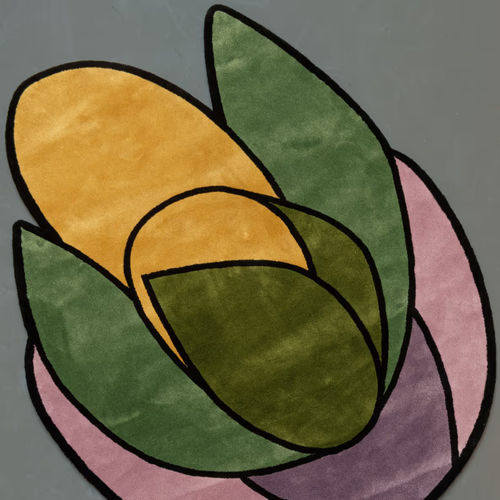 Tapis contemporain - LOTUS - L'Atelier Bérengère Guénant - géométrique / en bambou / en soie