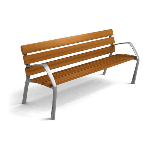 Banc public de style - NEOBARCINO - LL53 - en fonte / bois / avec dossier