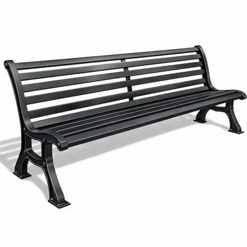 Banc public de style - RODA - LL53 - en métal / avec dossier / sans accoudoirs