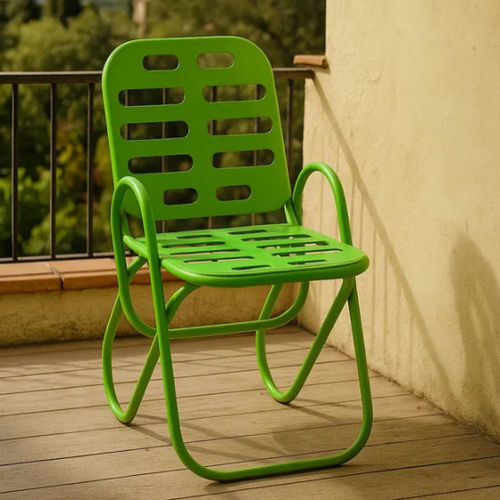Chaise design minimaliste - IDRA - LL53 - d'intérieur / pour usage extérieur / en métal