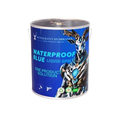 Système d'étanchéité liquide SEL de protection - WATERPROOF BLUE LIQUID DPM - Intelligent Membranes - pare-air / pour salle de bain / pour mur