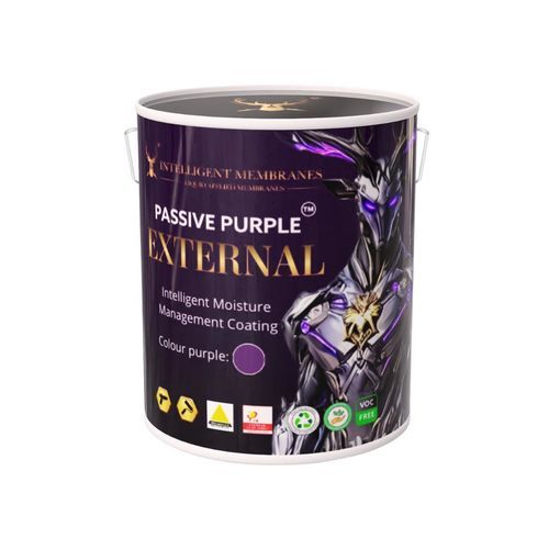 Système d'étanchéité liquide SEL de protection - PASSIVE PURPLE&reg; EXTERNAL - Intelligent Membranes - pare-air / pour façade / pour agencement intérieur