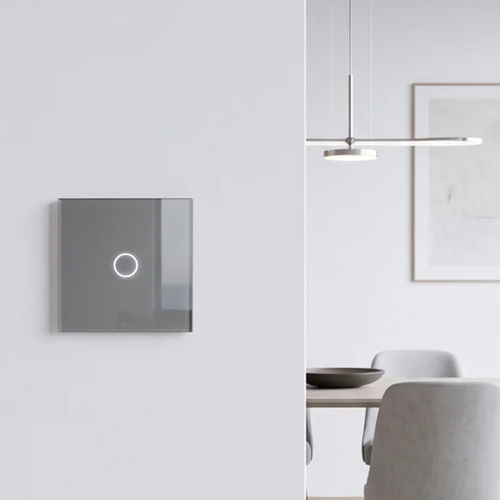 Interrupteur tactile - PP-T01S-A13B - LightON - électronique / encastré / face en verre trempé