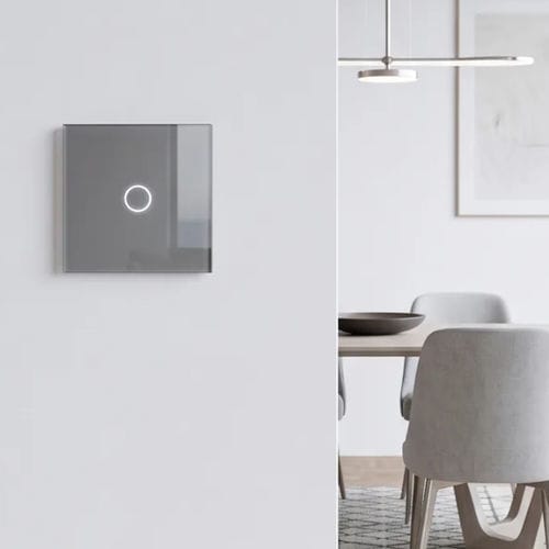 Interrupteur tactile - PP-T01S-A13B - LightON - encastré / en métal / face en verre trempé