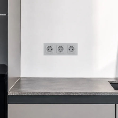 Support de prises électriques multimédia - A-3SR-13B - LightON