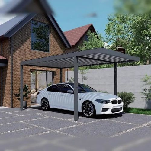 Abri de voiture à usage domestique - ST-100-E-KD - ALUX Pergola - pour garage / pour parking / personnalisable