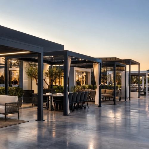 Pergola adossée - ALUX Pergola - autoportée / ancrée au sol / en aluminium