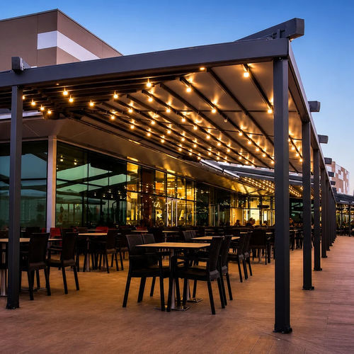 Pergola autoportée - OEM / ODM - ALUX Pergola - en acier / en acier galvanisé / en acier à revêtement par poudre