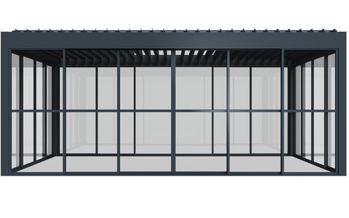 Pergola autoportée - AL-135-DE - ALUX Pergola - en aluminium / à lames orientables / motorisée
