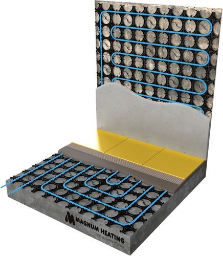 Chauffage au sol à eau chaude - SLIMFIT - MAGNUM Heating España - résidentiel / à usage domestique / pour plancher stratifié