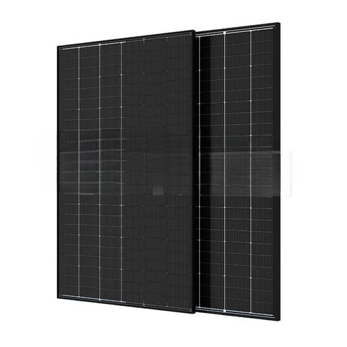 Panneau solaire photovoltaïque monocristallin - 12748 - V-TAC - bifacial / avec cadre / noir