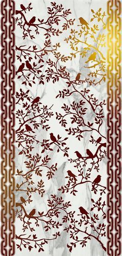 Carrelage en porcelaine - Birds - ROCED - métallisé / intérieur / d'intérieur