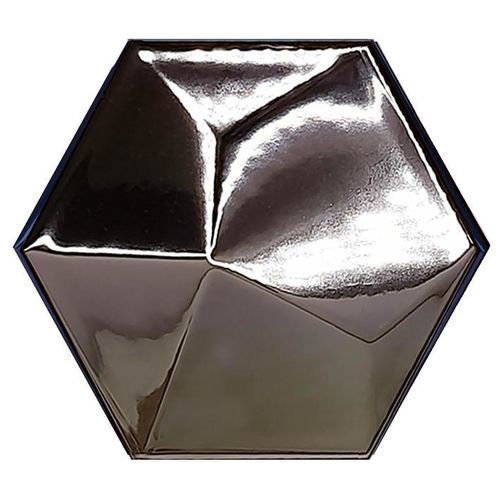 Tomette en porcelaine - Hexagon Piramidal - ROCED - brillante / métallisée / mate