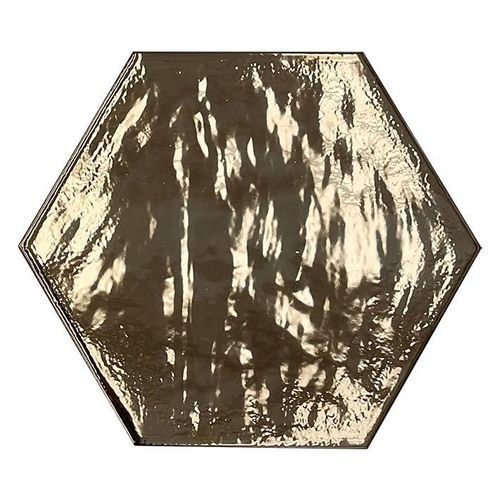 Tomette en porcelaine - Hexagon Provenza - ROCED - brillante / métallisée / mate