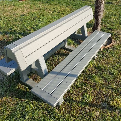 Banc contemporain - Urban'Ex - en matières recyclées / avec dossier / sans accoudoirs