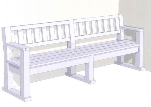 Banc contemporain - VIENNE - Urban'Ex - en matières recyclées / avec dossier / avec accoudoirs