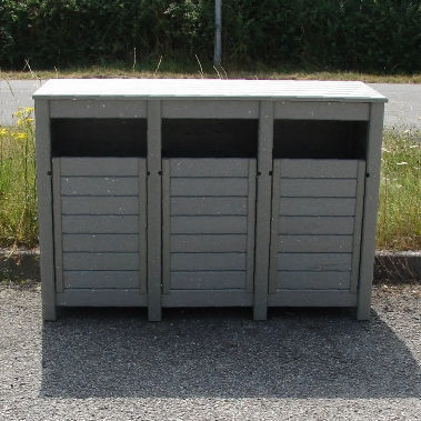 Poubelle en métal - PCT-3 - Urban'Ex - d'extérieur / de tri sélectif / à poser