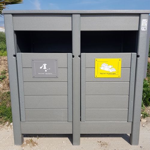 Poubelle en métal - PCT-2 - Urban'Ex - d'extérieur / de tri sélectif / à poser