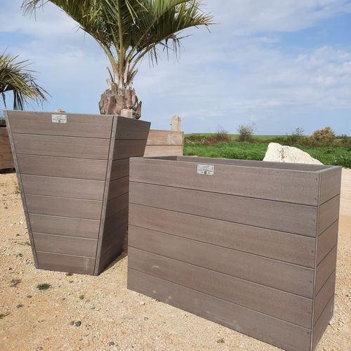 Jardinière en plastique recyclé - OZON - Urban'Ex - rectangulaire / contemporaine / pour espace public