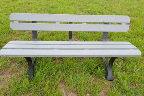 Banc contemporain - KR-SI-BC - Urban'Ex - en plastique recyclé / avec dossier / sans accoudoirs