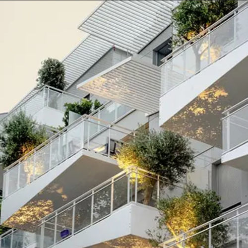 Bardage en verre - LITE-POINT&reg; - Saint Gobain Glass France - en panneaux / horizontal / recyclable