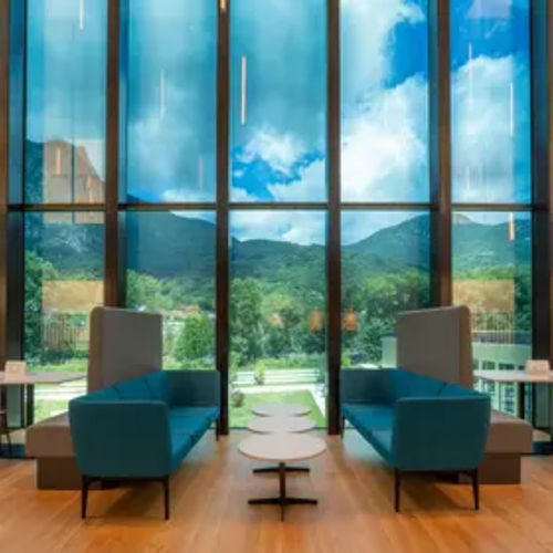 Panneau en verre de sécurité - SAGEGLASS&reg; - Saint Gobain Glass France - à contrôle solaire / isolant / acoustique