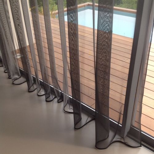 Voilage uni - REFLECT - BISSON BRUNEEL - en PES / lavable / non feu