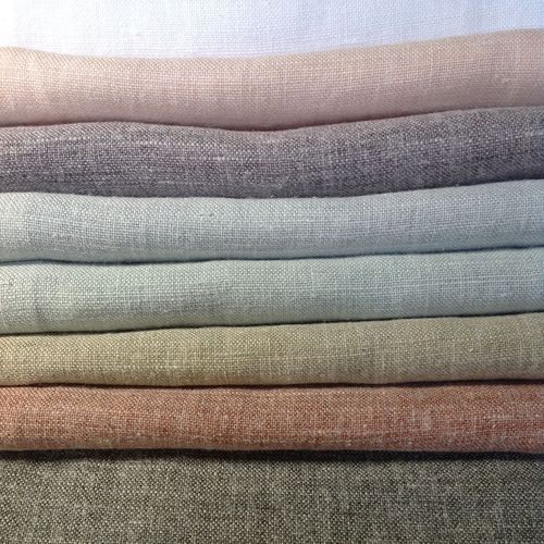 Tissu pour rideaux - SWEET  - BISSON BRUNEEL - uni / en polyester / en lin