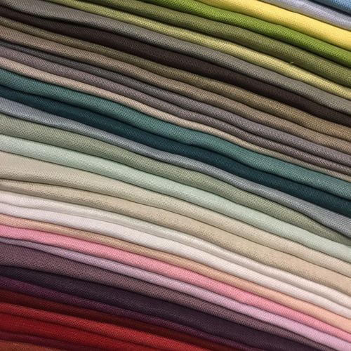 Tissu d'ameublement - TRINIDAD - BISSON BRUNEEL - pour rideaux / uni / en lin