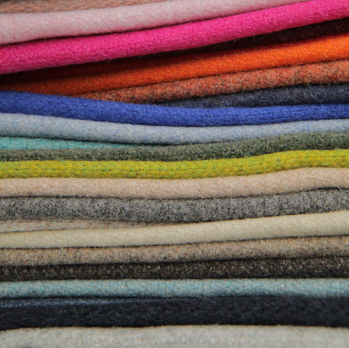 Tissu d'ameublement - FELTWOOL - BISSON BRUNEEL - pour rideaux / uni / en laine