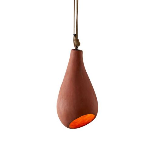 Suspension - NOUN  - BLEU NATURE - en métal / en cuir / en terracotta