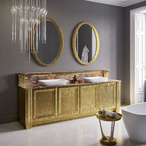 Meuble vasque double - EGO "OLA" - BRUMMEL - à poser / en bois / en marbre