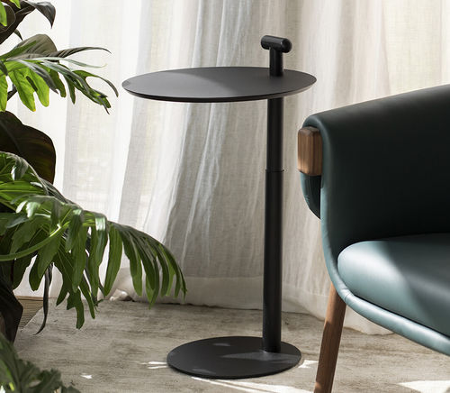 Table d'appoint contemporaine - LUCCA - BULO - en bois / en métal / avec piètement en métal