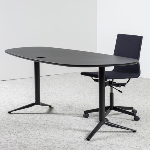 Table de réunion contemporaine - KEI - BULO - en MDF / en métal / avec piètement en métal