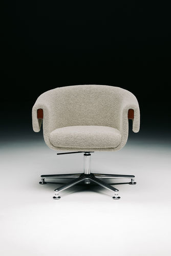 Chaise de conférence contemporaine - MONICA  - BULO - d'intérieur / en tissu / avec piètement en métal