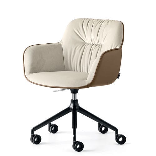 Chaise de bureau contemporaine - cocoon - calligaris - d'intérieur / en tissu / en mousse de polyuréthane