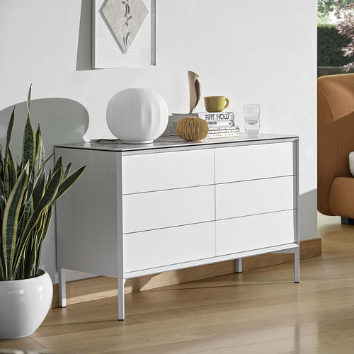 Commode contemporaine - york - calligaris - en bois / en céramique / rectangulaire